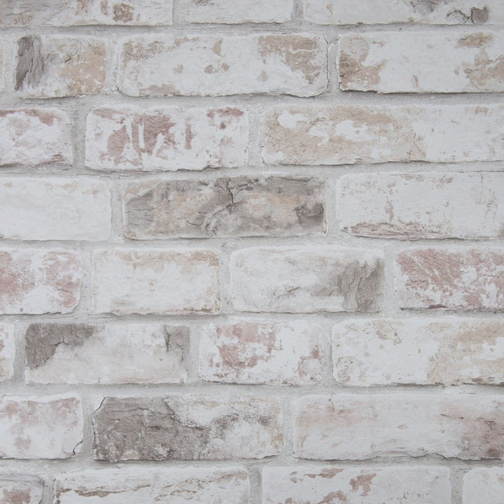 111403 - Fresco - Fresco Distressed Brick Pastel Wallpaper - Decor Warehouse