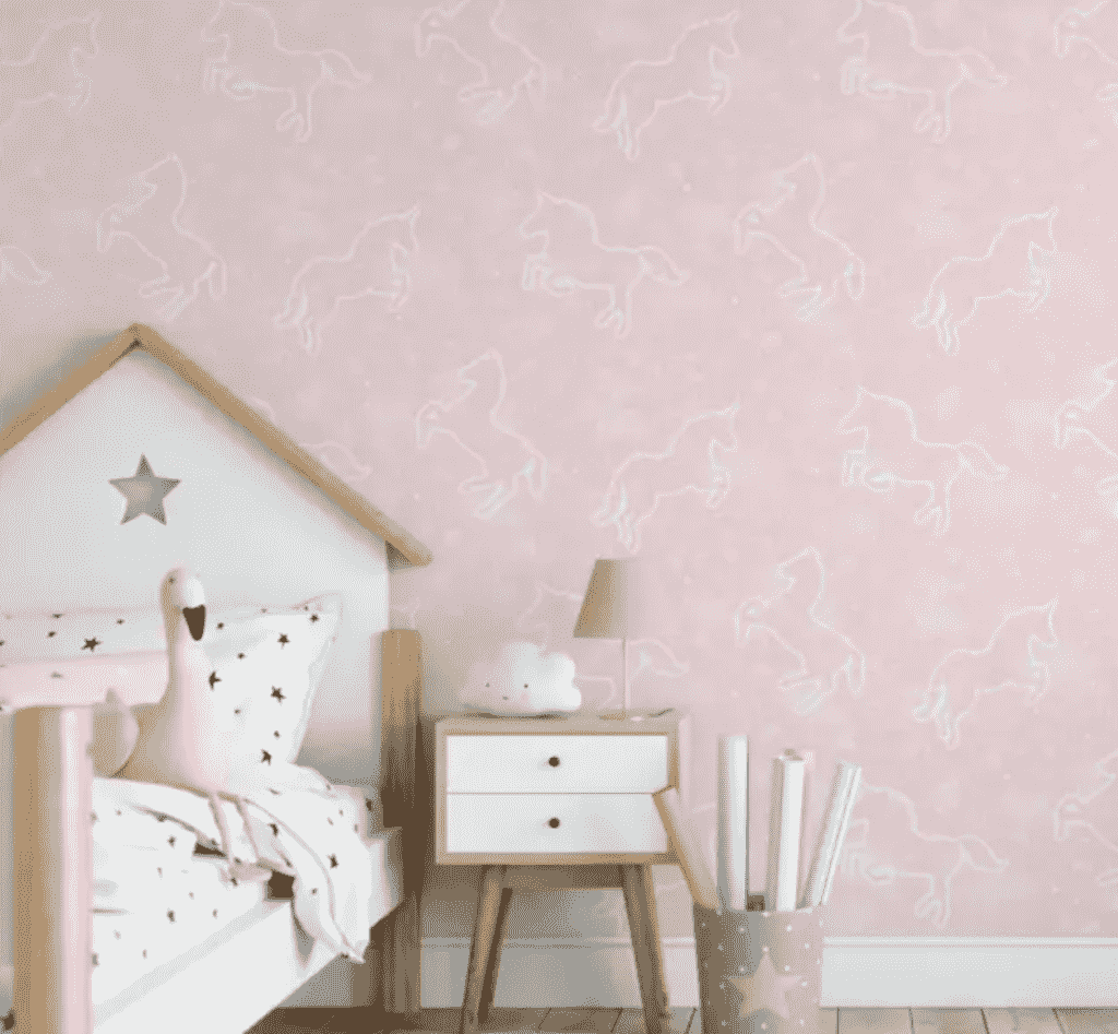 112165 - Fresco - Fresco Illumicorn Pink Wallpaper - Decor Warehouse