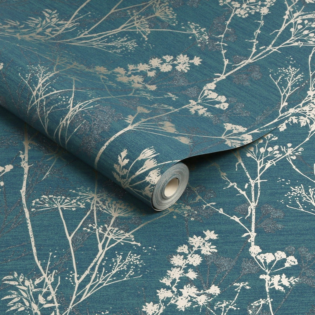 112571 - Superfresco Easy - Hedegrow Teal Wallpaper - Decor Warehouse