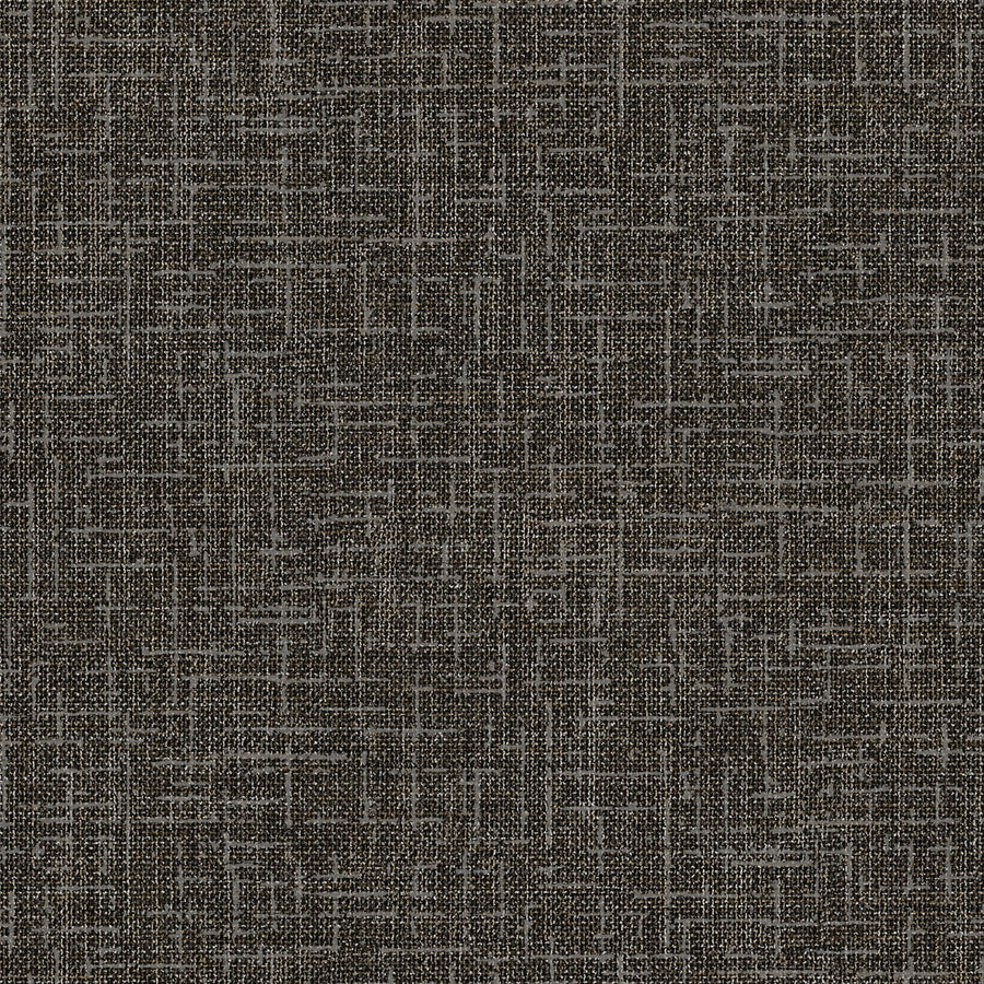 DE120116 - Decor Warehouse - Hession Thread effect Black Wallpaper - Decor Warehouse