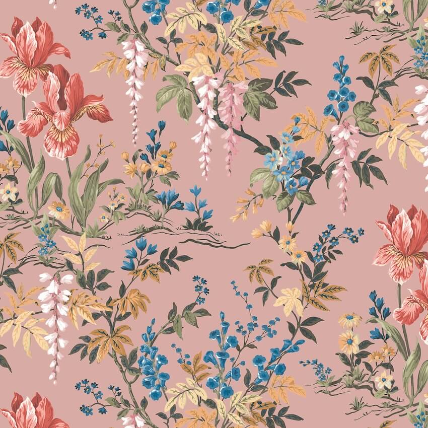 WM-364-03-Woodchip & Magnolia-Hestia Salmon Pink Wallpaper-Decor Warehouse