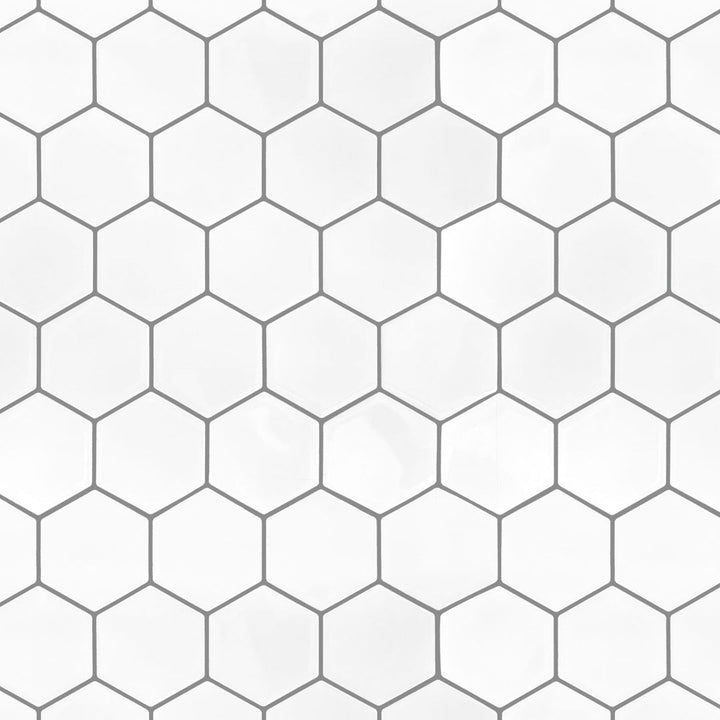 006040 - Arthouse - Hexagon White Artifix Wall Tiles - Decor Warehouse