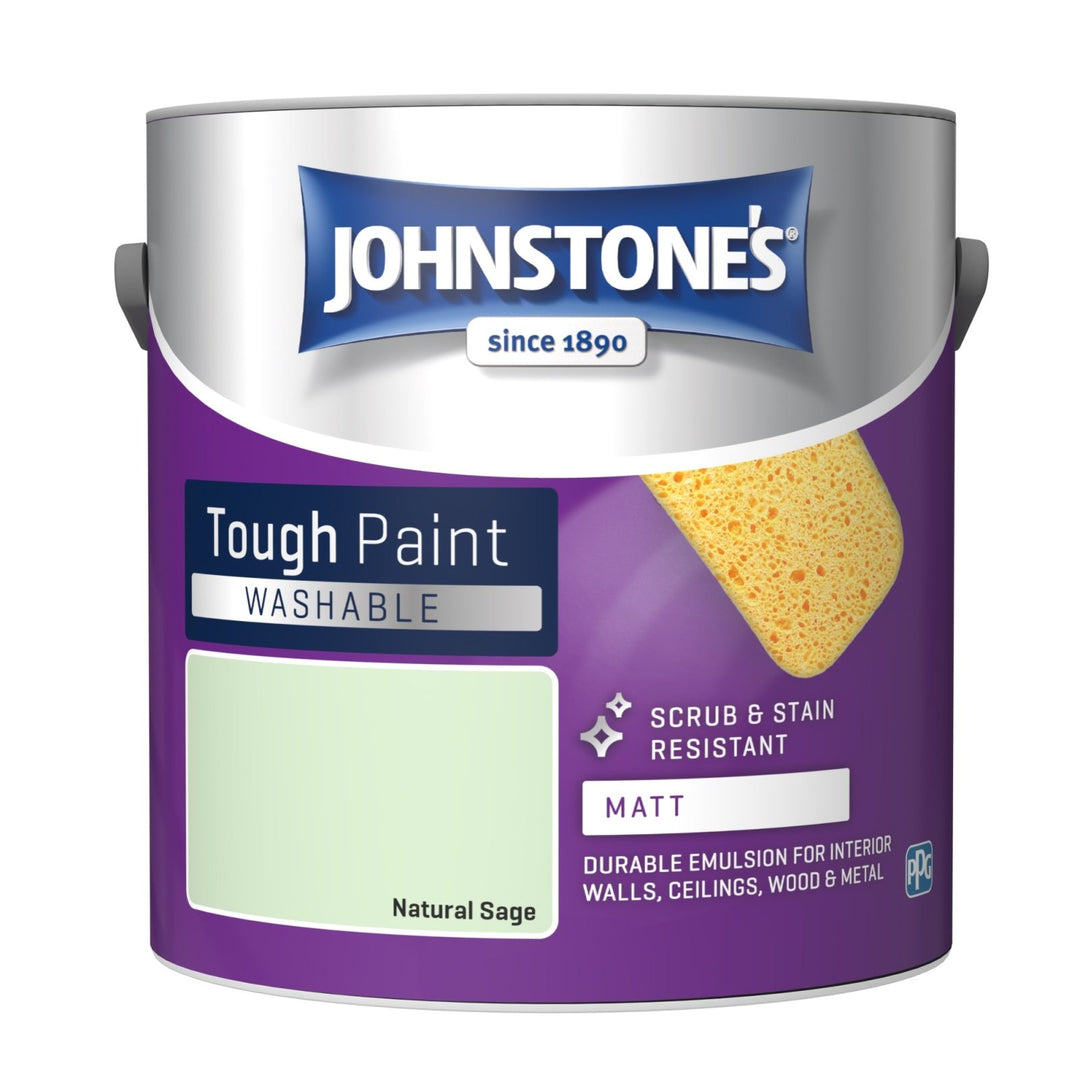  - Johnstone's - Johnstone's Interior Washable Matt Paint - Natural Sage 2.5L - Decor Warehouse