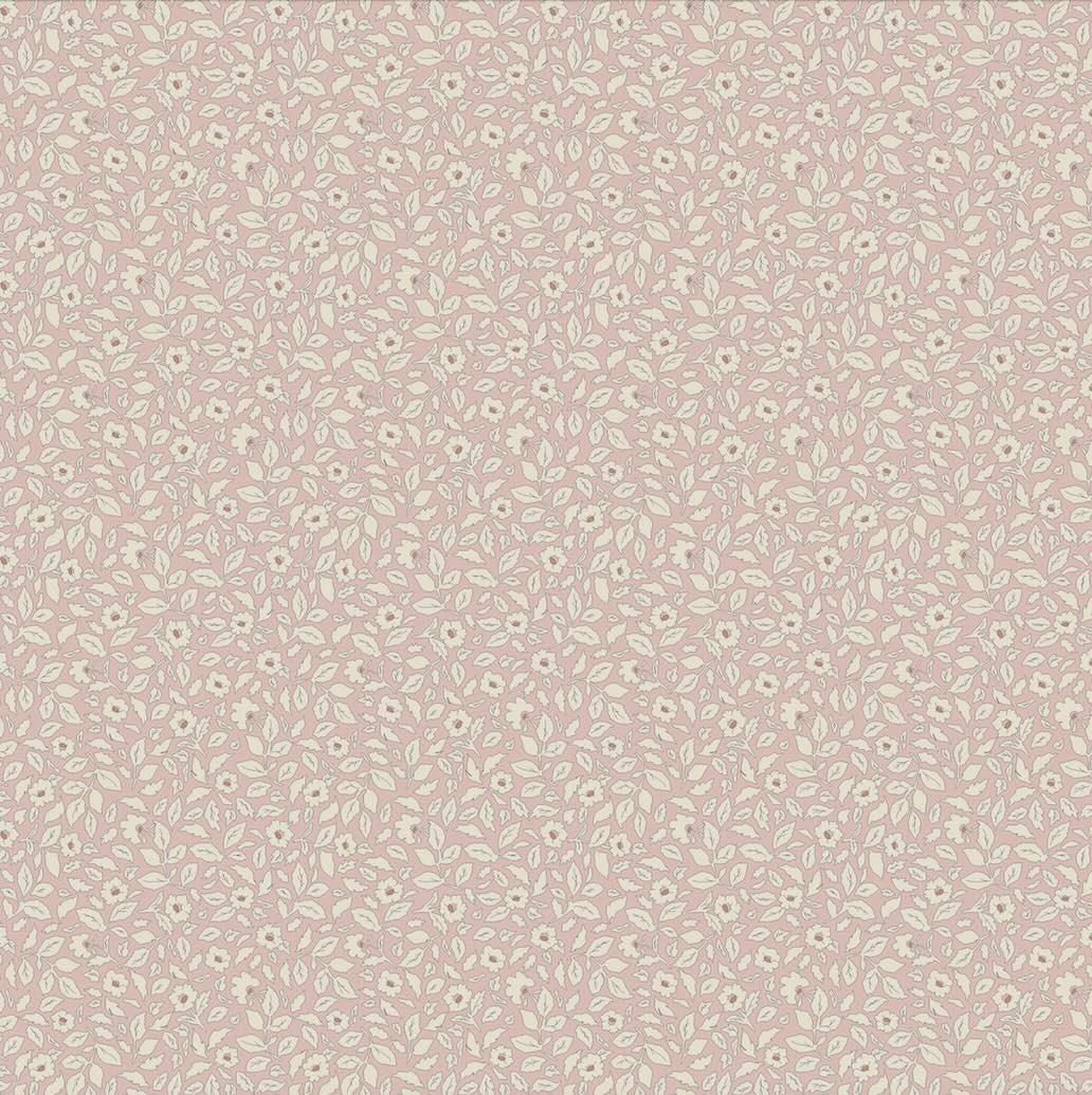 128917 - Joules - Joules Ditsy Floral Print Soft Pink Wallpaper - Decor Warehouse