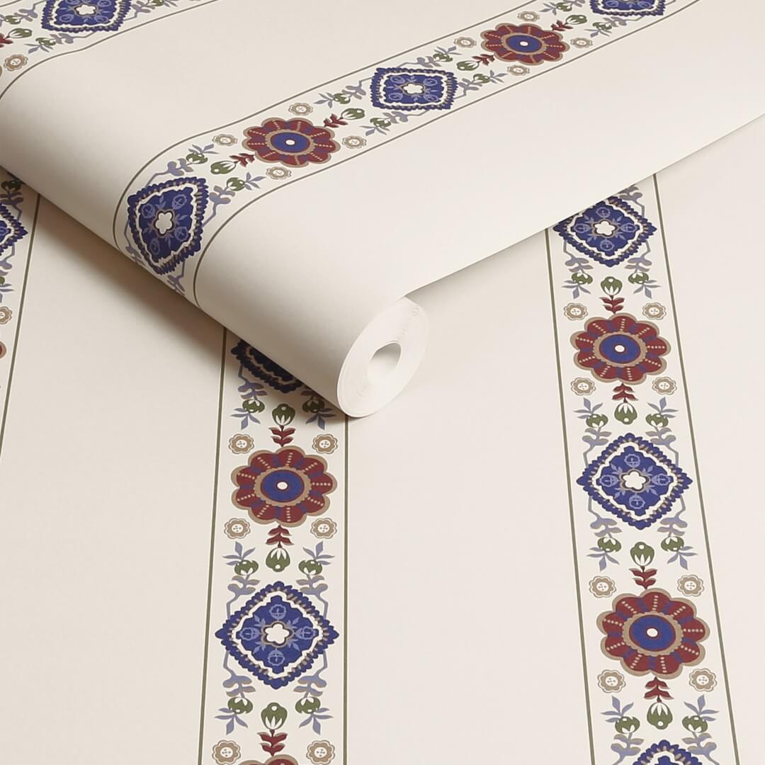 128938 - Joules - Joules Grove Border Cream / Multi Wallpaper - Decor Warehouse