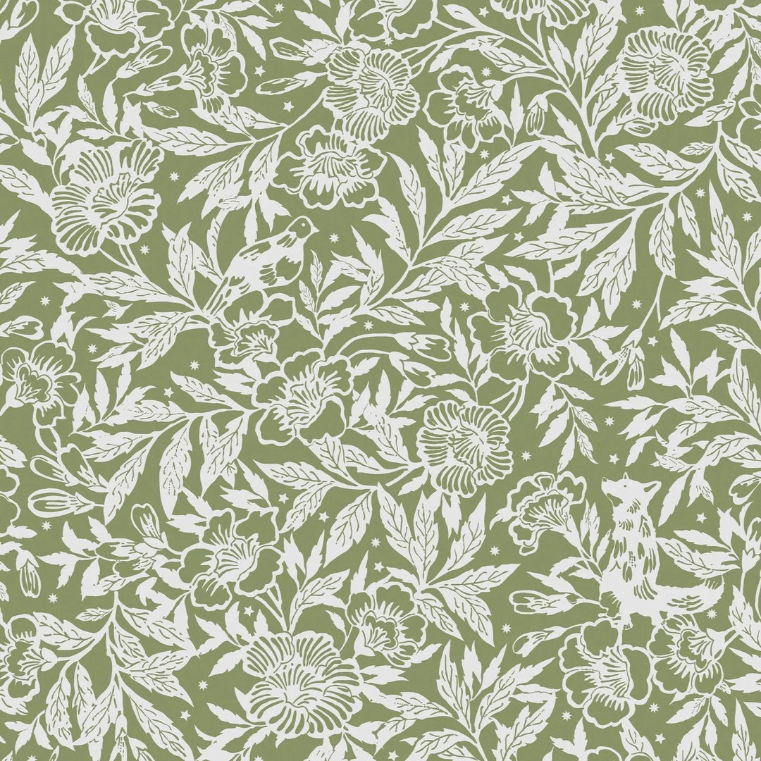 120888 - Joules - Joules Twilight Ditsy Green Wallpaper - Decor Warehouse