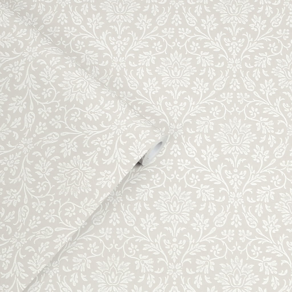 113369 - Laura Ashley - Laura Ashley Annecy Dove Grey Wallpaper - Decor Warehouse