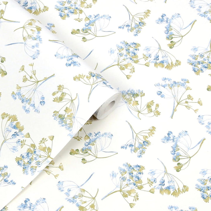 130102 - Laura Ashley - Laura Ashley Avonbury Hedgerow Green Wallpaper - Decor Warehouse