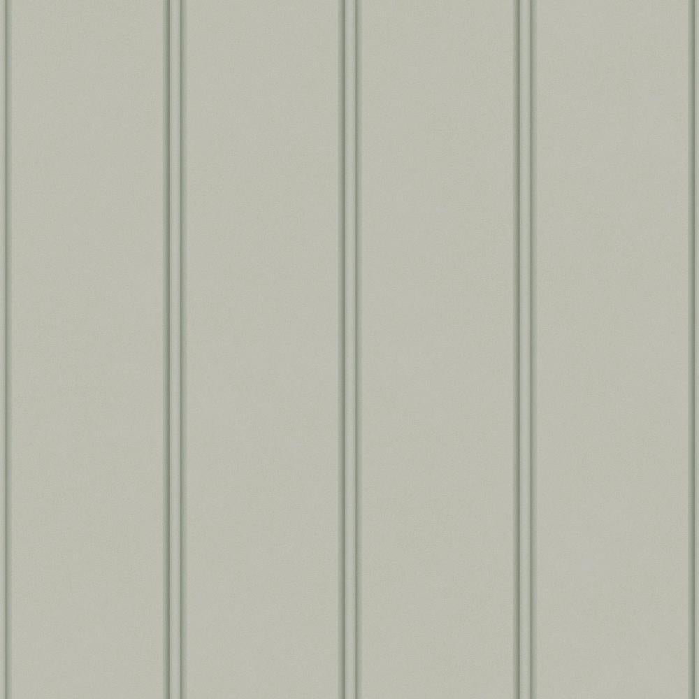 122757 - Laura Ashley - Laura Ashley Chalford Wood Panelling Sage Wallpaper - Decor Warehouse