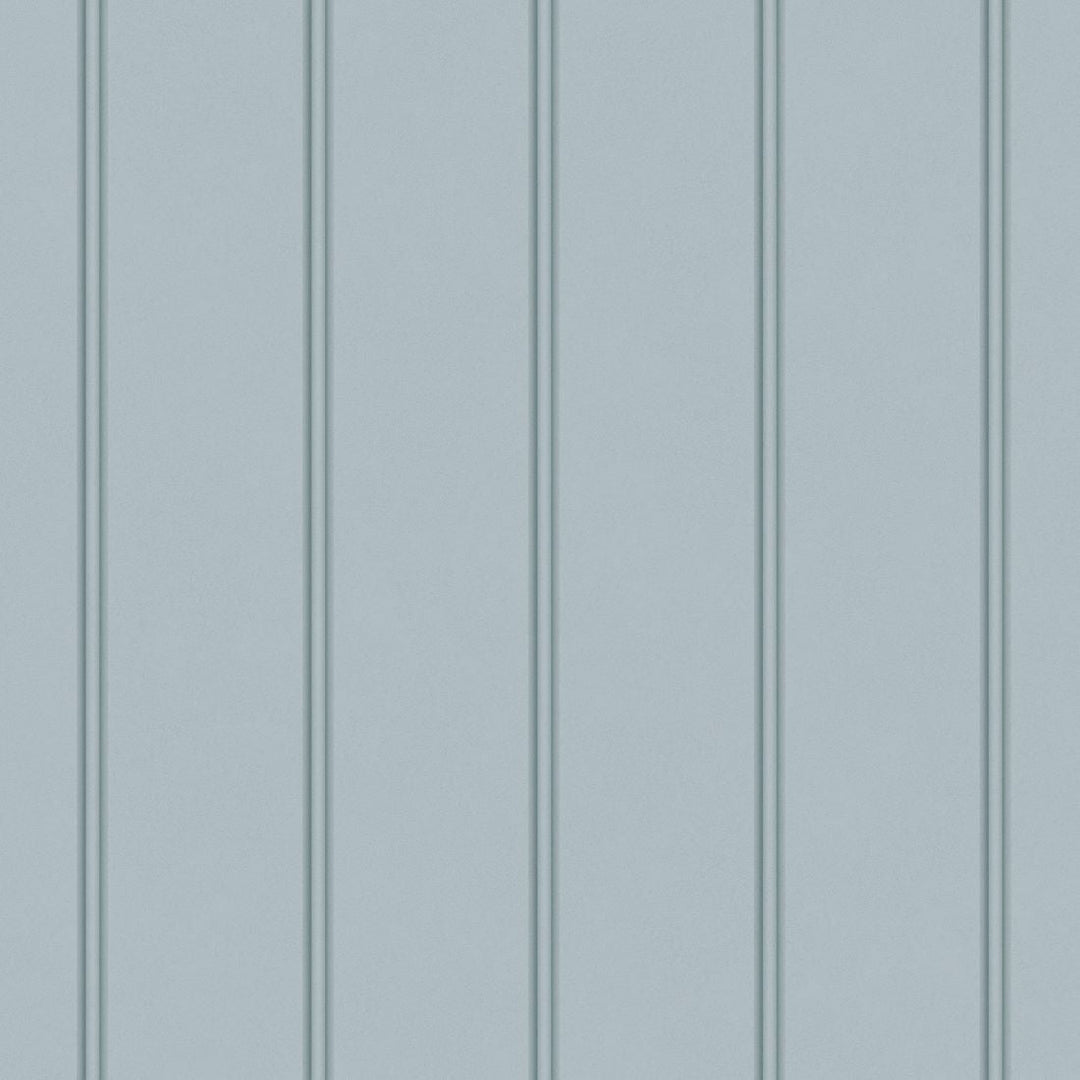 122758 - Laura Ashley - Laura Ashley Chalford Wood Panelling Seaspray Wallpaper - Decor Warehouse