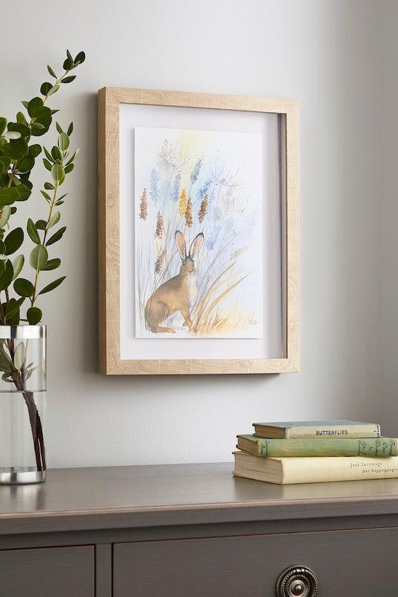 115034 - Graham & Brown - Laura Ashley Country Hare Framed Print Wall Art - Decor Warehouse