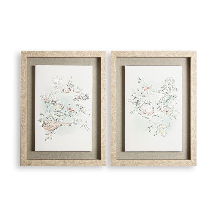 115032 - Graham & Brown - Laura Ashley Elderwood Framed Print Wall Art - Set of 2 - Decor Warehouse