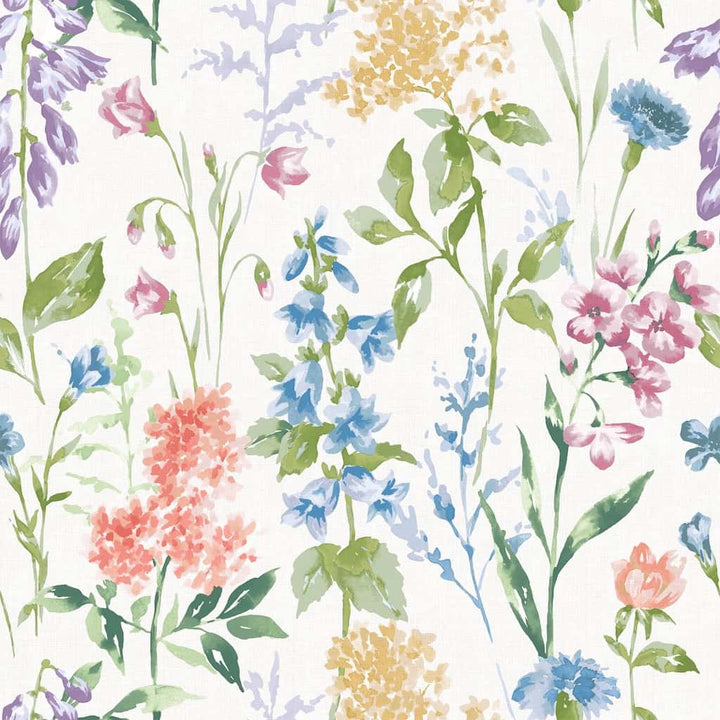 130103 - Laura Ashley - Laura Ashley Elston Garden Multi Wallpaper - Decor Warehouse