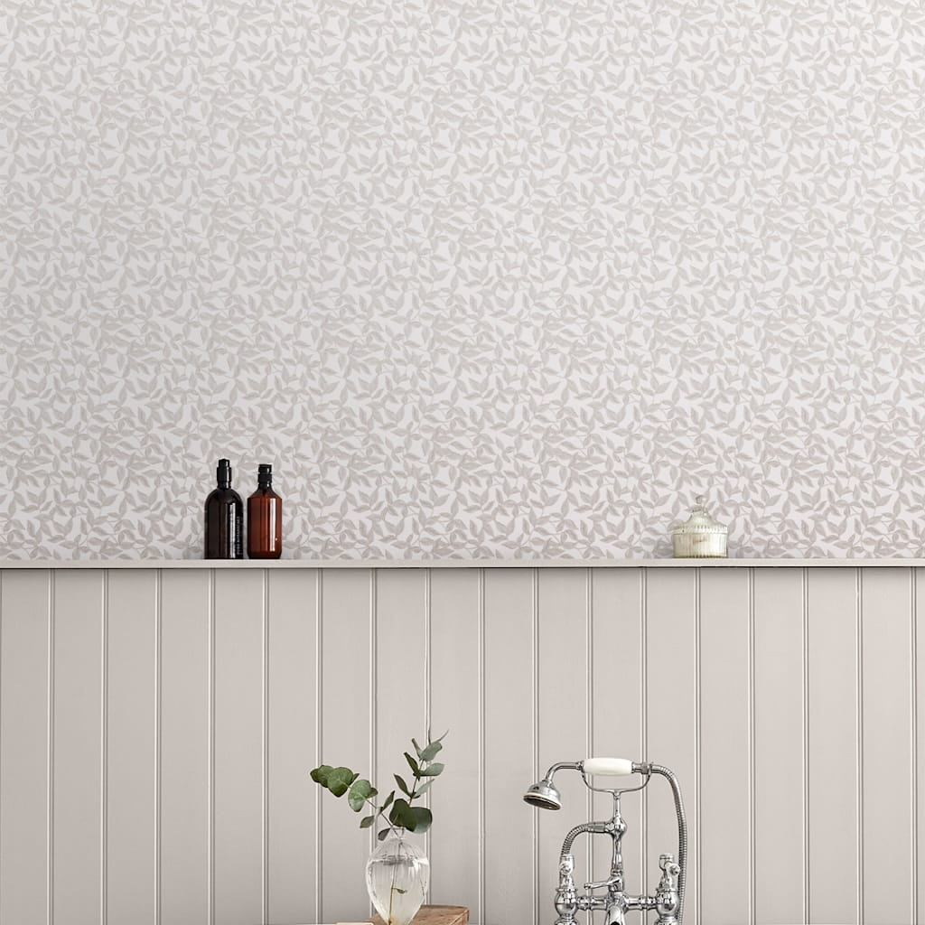 115264 - Laura Ashley - Laura Ashley Erwood Dove Grey Wallpaper - Decor Warehouse