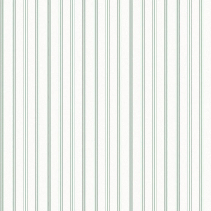 118483 - Laura Ashley - Laura Ashley Farnworth Stripe Sage Green Wallpaper - Decor Warehouse