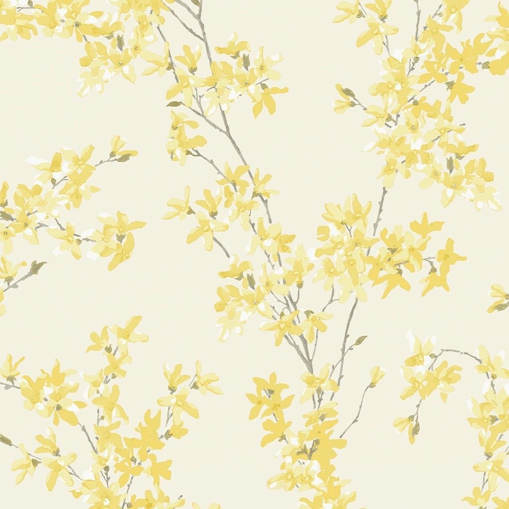 113350 - Laura Ashley - Laura Ashley Forstyhia Sunshine Wallpaper - Decor Warehouse