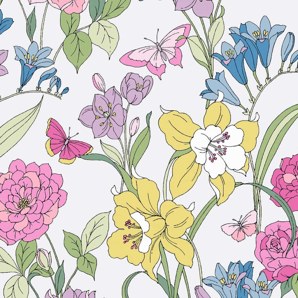 119846 - Laura Ashley - Laura Ashley Gilly Multi Wallpaper - Decor Warehouse