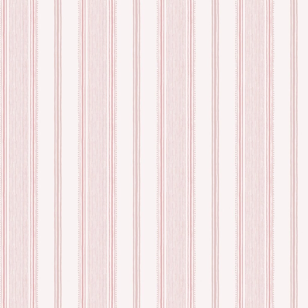 115270 - Laura Ashley - Laura Ashley Heacham Stripe Blush Wallpaper - Decor Warehouse