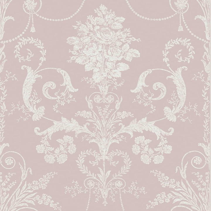 113381 - Laura Ashley - Laura Ashley Josette Amethyst Wallpaper - Decor Warehouse