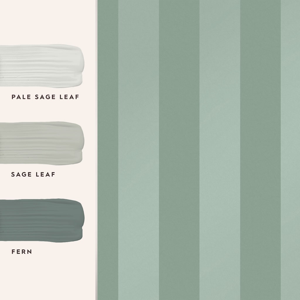 118478 - Laura Ashley - Laura Ashley Lille Pearlescent Stripe Jade Green Wallpaper - Decor Warehouse