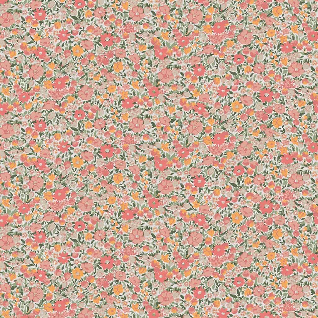 121076 - Laura Ashley - Laura Ashley Loveston Coral Pink Wallpaper - Decor Warehouse