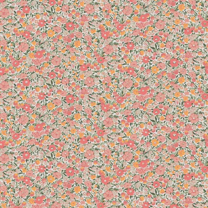 121076 - Laura Ashley - Laura Ashley Loveston Coral Pink Wallpaper - Decor Warehouse