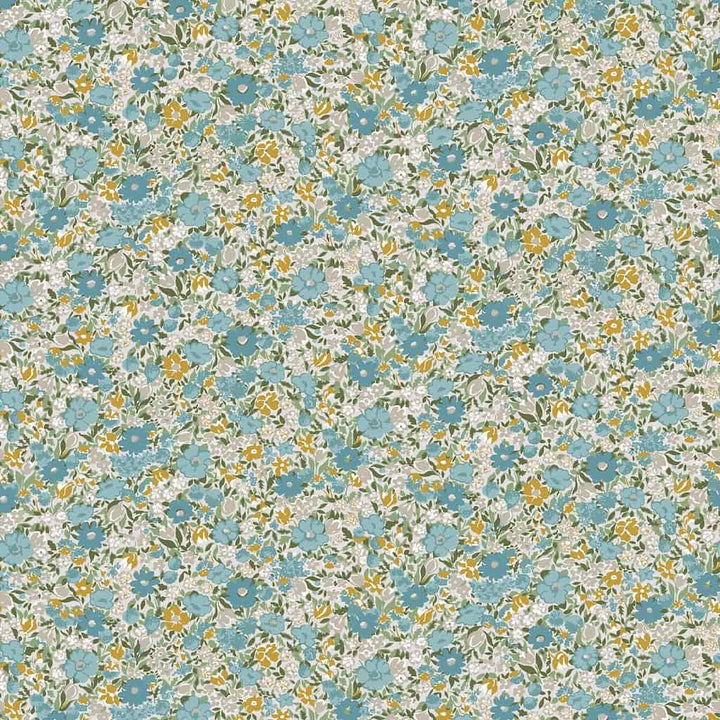 121075 - Laura Ashley - Laura Ashley Loveston Newport Blue Wallpaper - Decor Warehouse