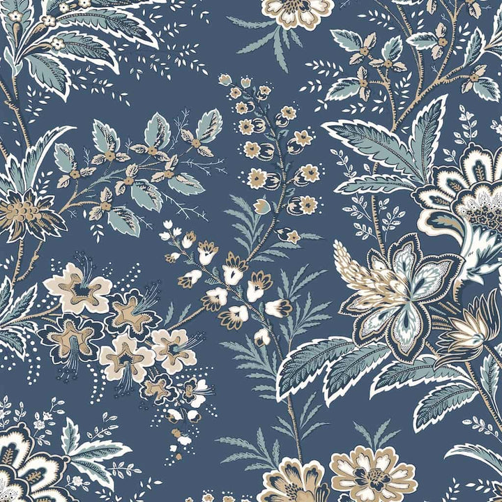 130097 - Laura Ashley - Laura Ashley Marlbrook Dusky Seaspray Wallpaper - Decor Warehouse