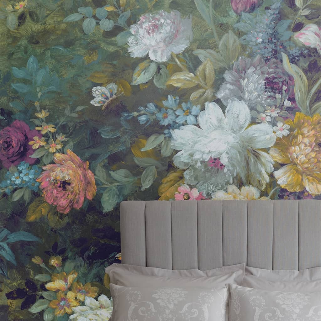 115278 - Laura Ashley - Laura Ashley Mathilde Mural - Decor Warehouse