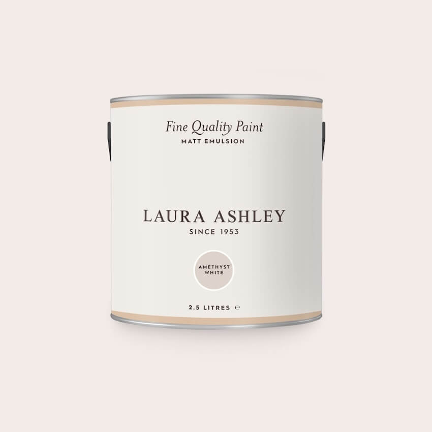 113707 - Laura Ashley - Laura Ashley Matt Emulsion Wall & Ceiling Paint - Amethyst White - Decor Warehouse