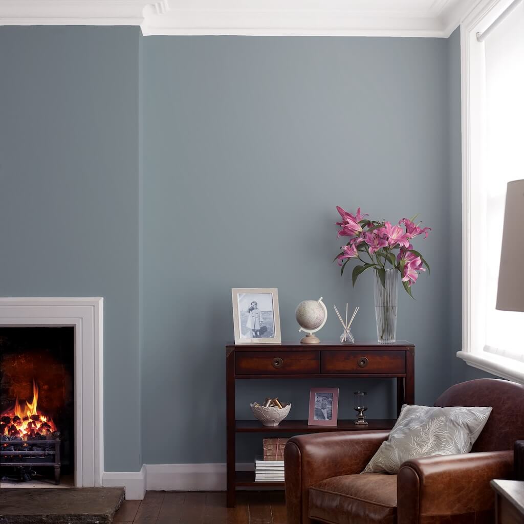 113701 - Laura Ashley - Laura Ashley Matt Emulsion Wall & Ceiling Paint - Chalk Blue - Decor Warehouse