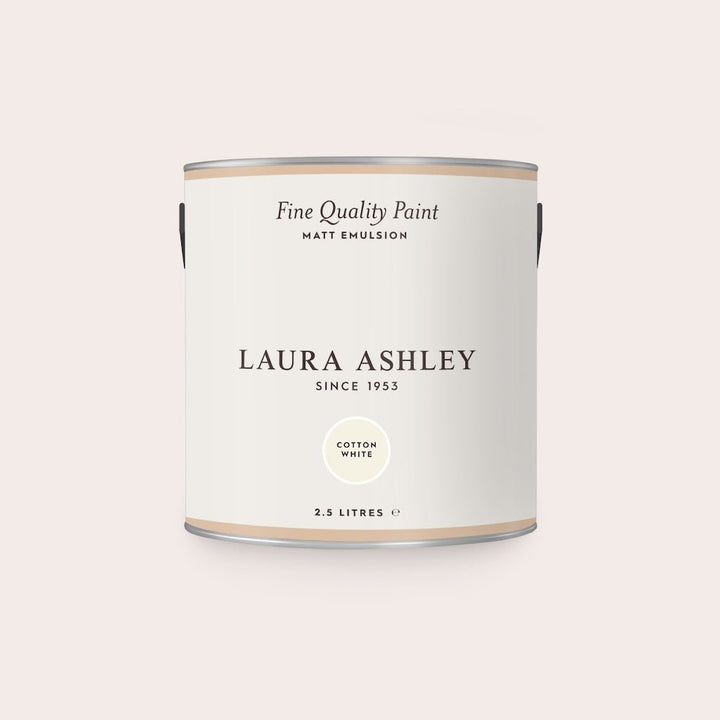 113647 - Laura Ashley - Laura Ashley Matt Emulsion Wall & Ceiling Paint - Cotton White - Decor Warehouse