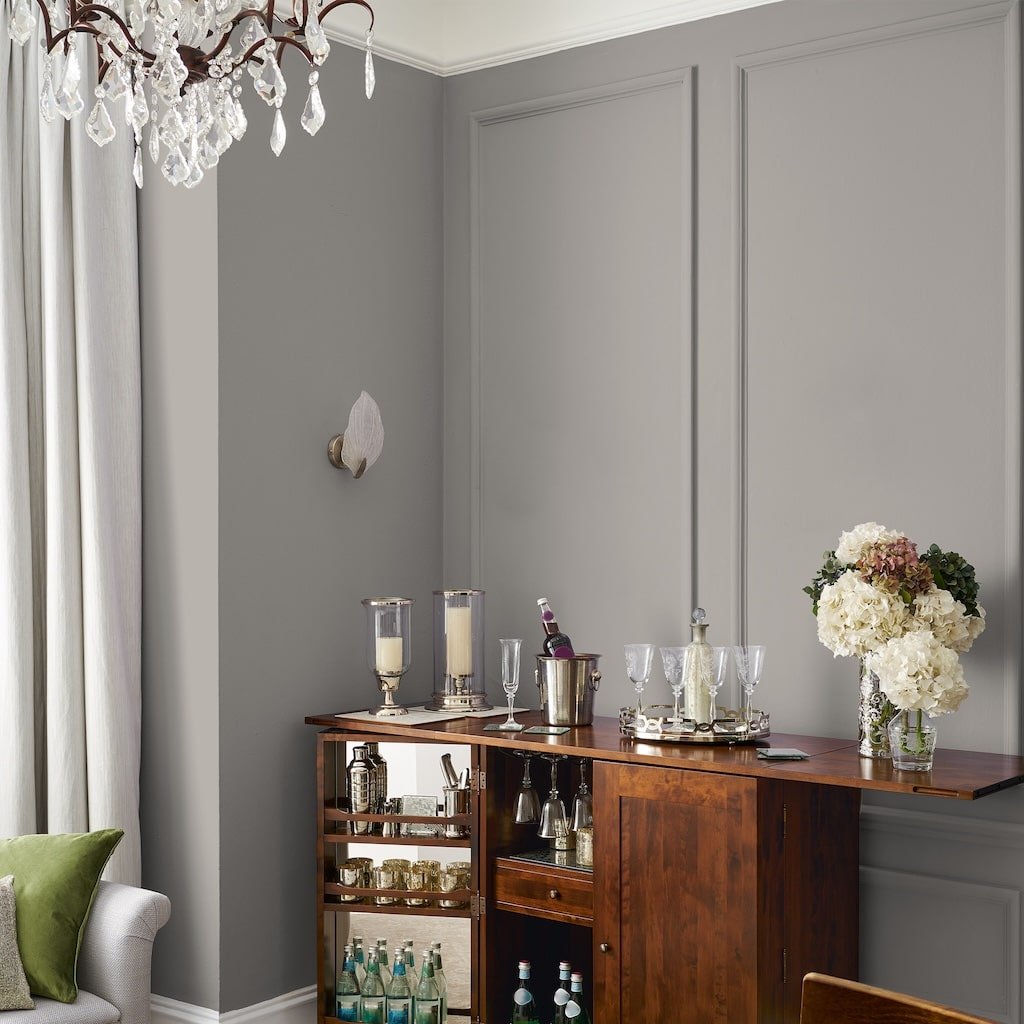 113669 - Laura Ashley - Laura Ashley Matt Emulsion Wall & Ceiling Paint - Dark Dove Grey - Decor Warehouse