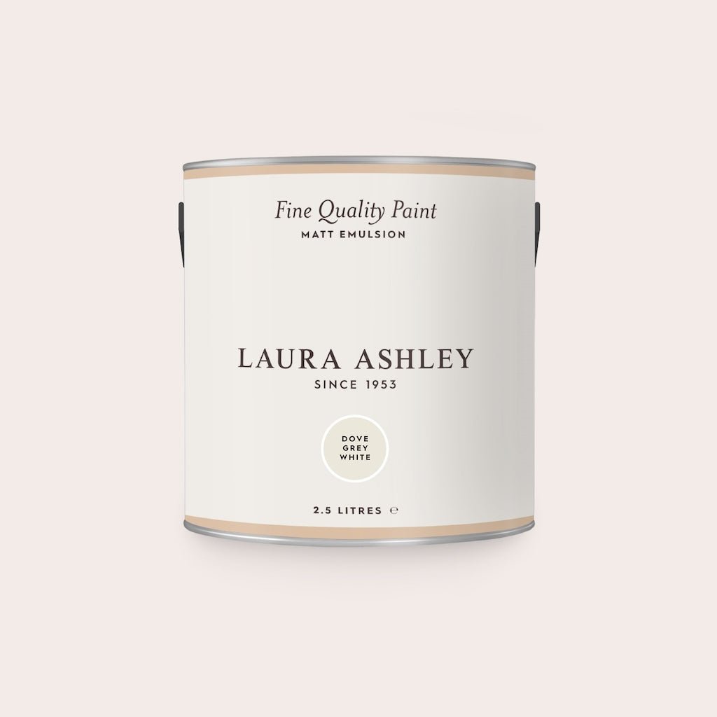 113666 - Laura Ashley - Laura Ashley Matt Emulsion Wall & Ceiling Paint - Dove Grey White - Decor Warehouse