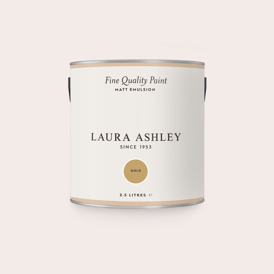  - Laura Ashley - Laura Ashley Matt Emulsion Wall & Ceiling Paint - Gold - Decor Warehouse