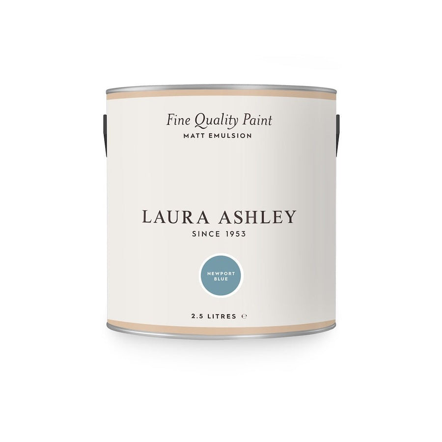 118203 - Laura Ashley - Laura Ashley Matt Emulsion Wall & Ceiling Paint - Newport Blue - Decor Warehouse