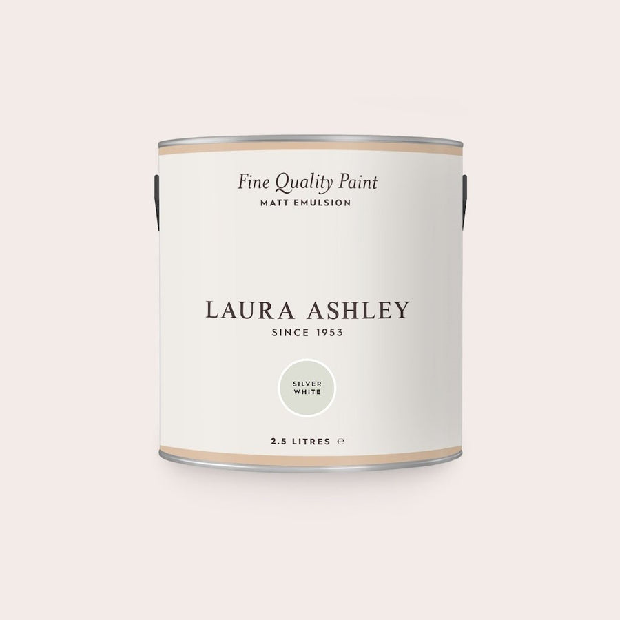 113674 - Laura Ashley - Laura Ashley Matt Emulsion Wall & Ceiling Paint - Silver White - Decor Warehouse