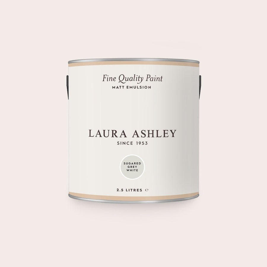 113679 - Laura Ashley - Laura Ashley Matt Emulsion Wall & Ceiling Paint - Sugared Grey White - Decor Warehouse