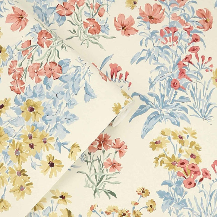 122742-Laura Ashley-Laura Ashley Megan Ochre Yellow Wallpaper-Decor Warehouse