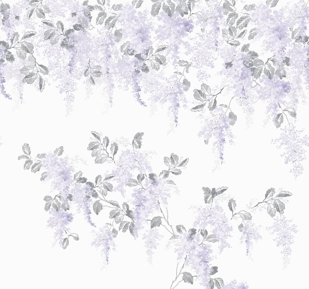 130126 - Laura Ashley - Laura Ashley Mirabelle Pale Amethyst Mural - Decor Warehouse