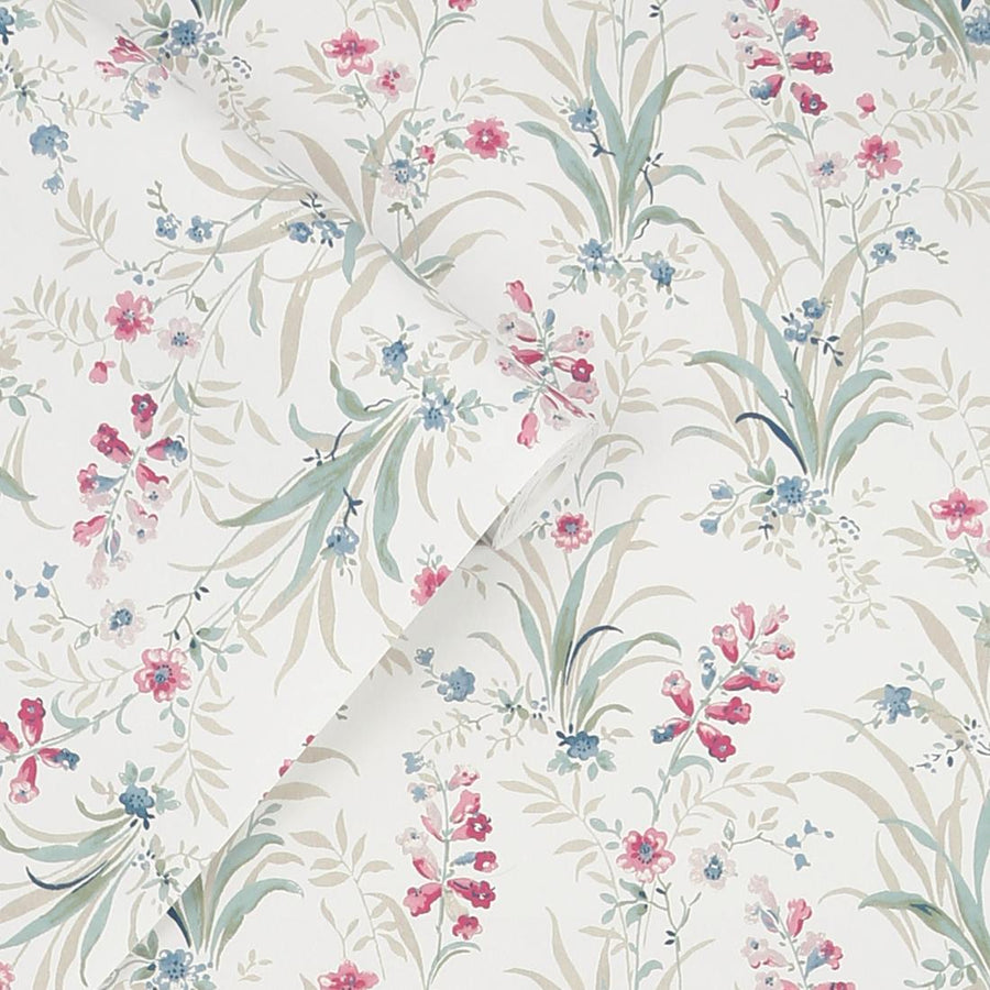 122750 - Laura Ashley - Laura Ashley Mosedale Posy Wallpaper - Decor Warehouse