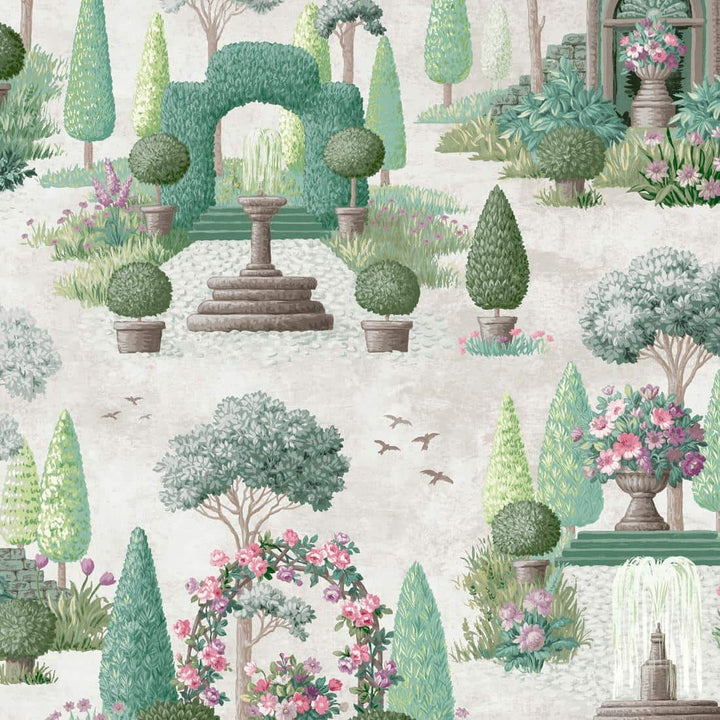 122746-Laura Ashley-Laura Ashley Naunton Folly Fern Green Wallpaper-Decor Warehouse