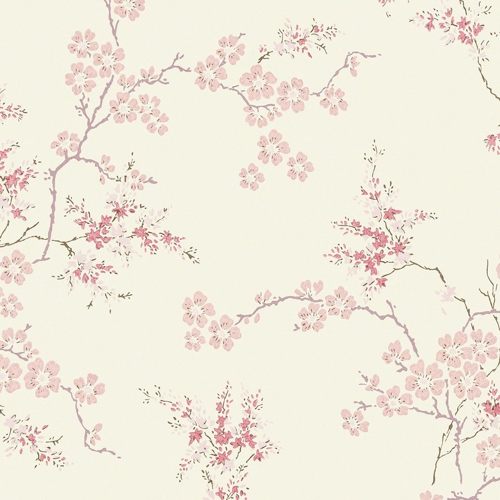 113388 - Laura Ashley - Laura Ashley Oriental Blossom Blush Wallpaper - Decor Warehouse