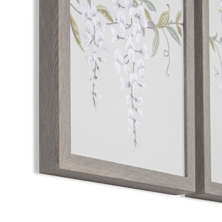 115029 - Graham & Brown - Laura Ashley Parterre Framed Canvases Wall Art - Set of 3 - Decor Warehouse