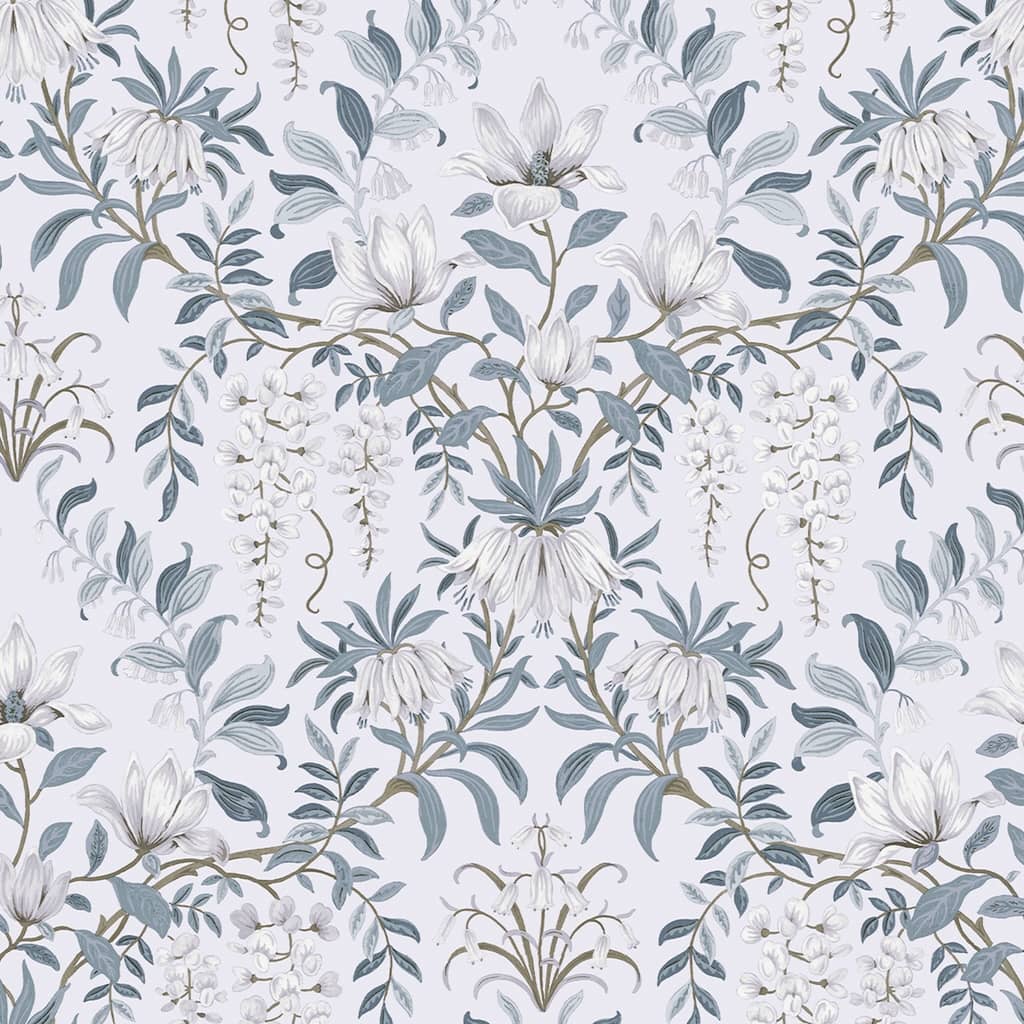 113405 - Laura Ashley - Laura Ashley Parterre Off White Wallpaper - Decor Warehouse