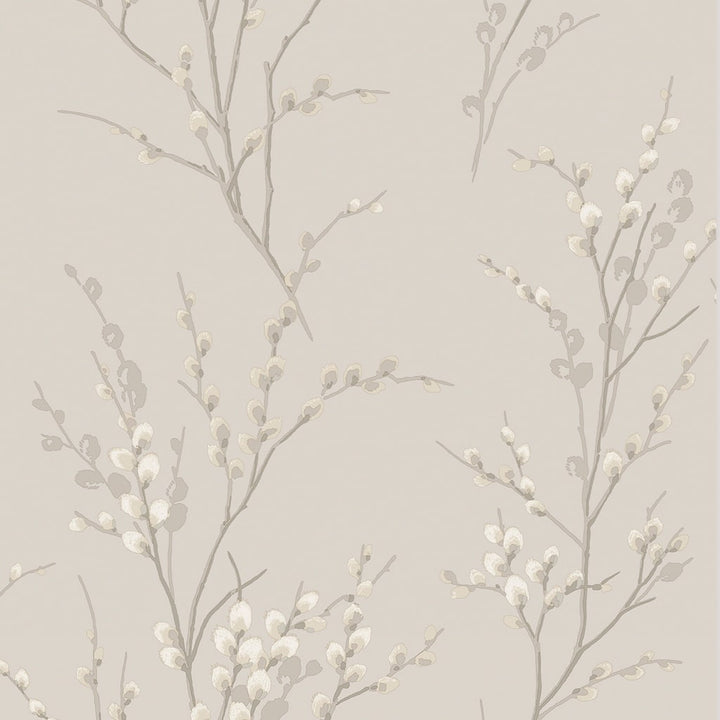 113361 - Laura Ashley - Laura Ashley Pussy Willow Dove Grey Wallpaper - Decor Warehouse