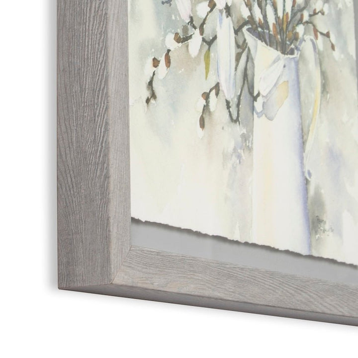 115033 - Graham & Brown - Laura Ashley Pussy Willow in Vase Framed Wall Art - Decor Warehouse