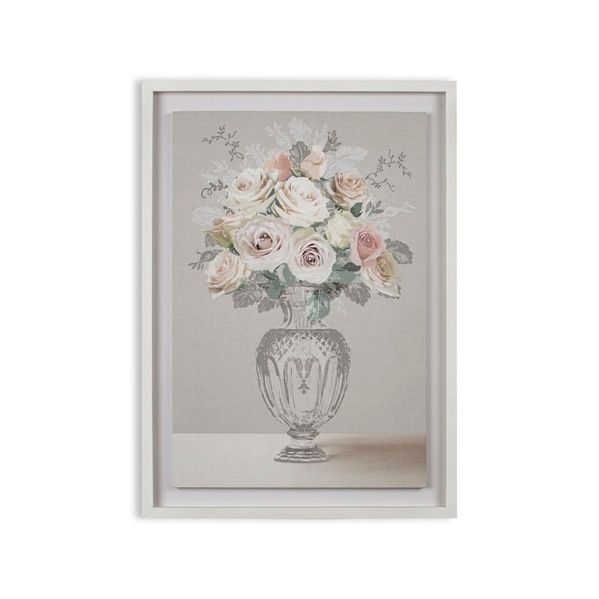 115031 - Graham & Brown - Laura Ashley Rose Bouquet Framed Print Wall Art - Decor Warehouse