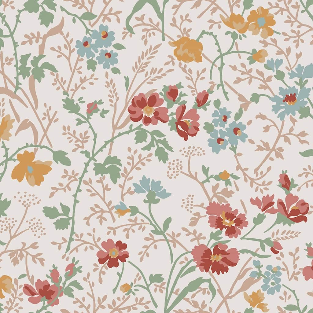 121082 - Laura Ashley - Laura Ashley Shropshire Posy Antique Pink Wallpaper - Decor Warehouse