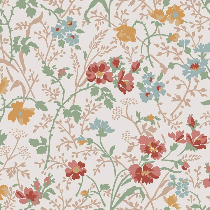 121082 - Laura Ashley - Laura Ashley Shropshire Posy Antique Pink Wallpaper - Decor Warehouse